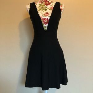 Black Tobi dress with deep V